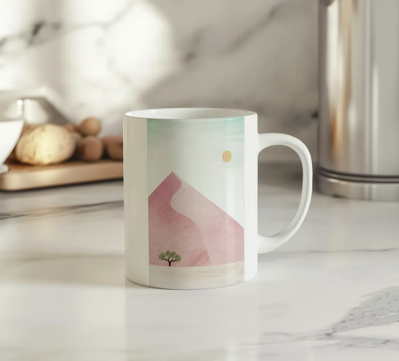 Pink Dune tazza in ceramica da Henry Rivers