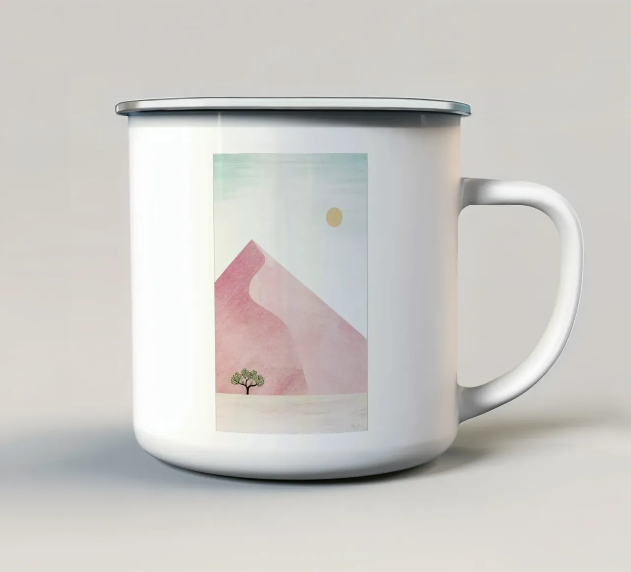 Pink Dune tazza in smalto da Henry Rivers