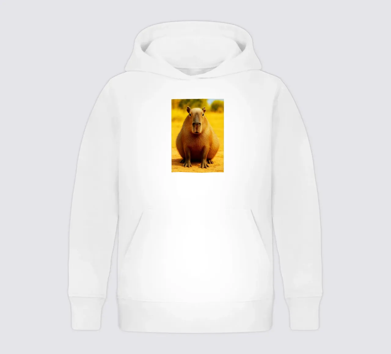 Capybara Lustiges Gesicht Kinder Hoodie von kukupuu