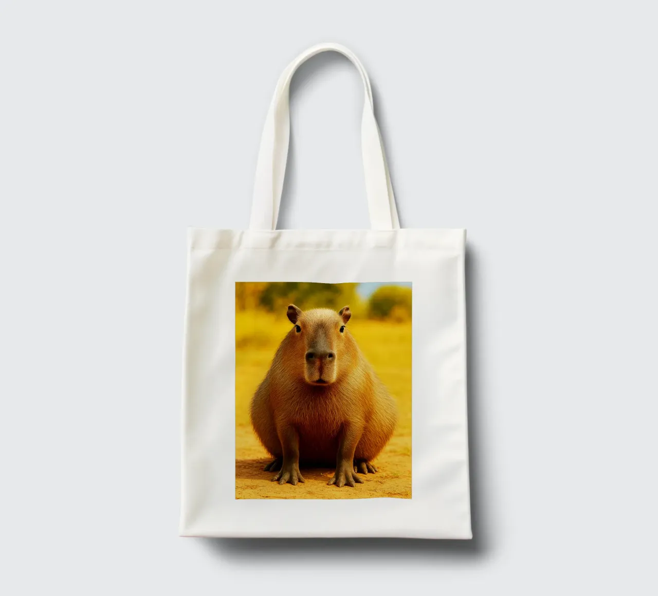 Capybara Lustiges Gesicht Jutebeutel von kukupuu