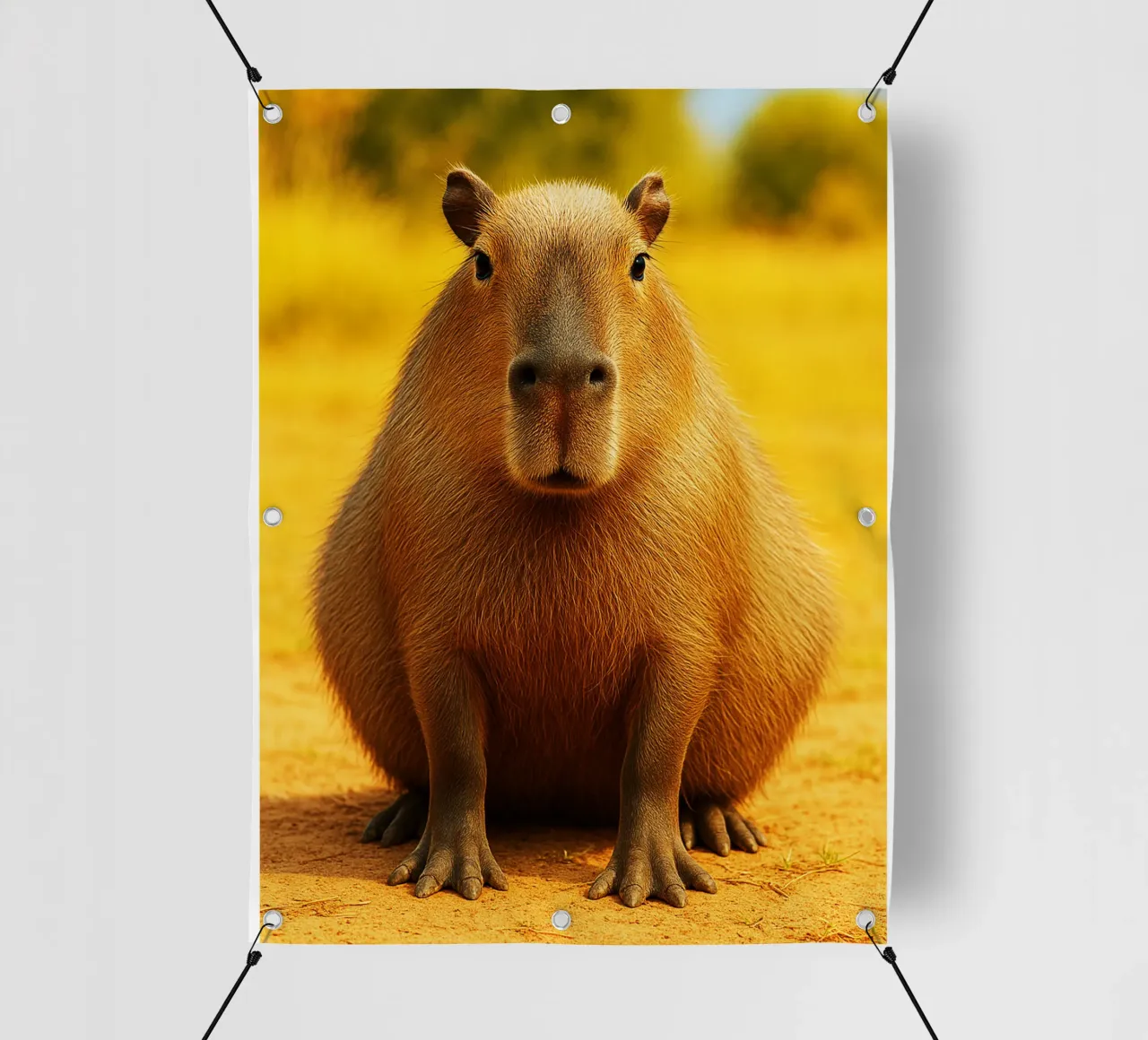 Faccia buffa di capibara telo in pvc da kukupuu