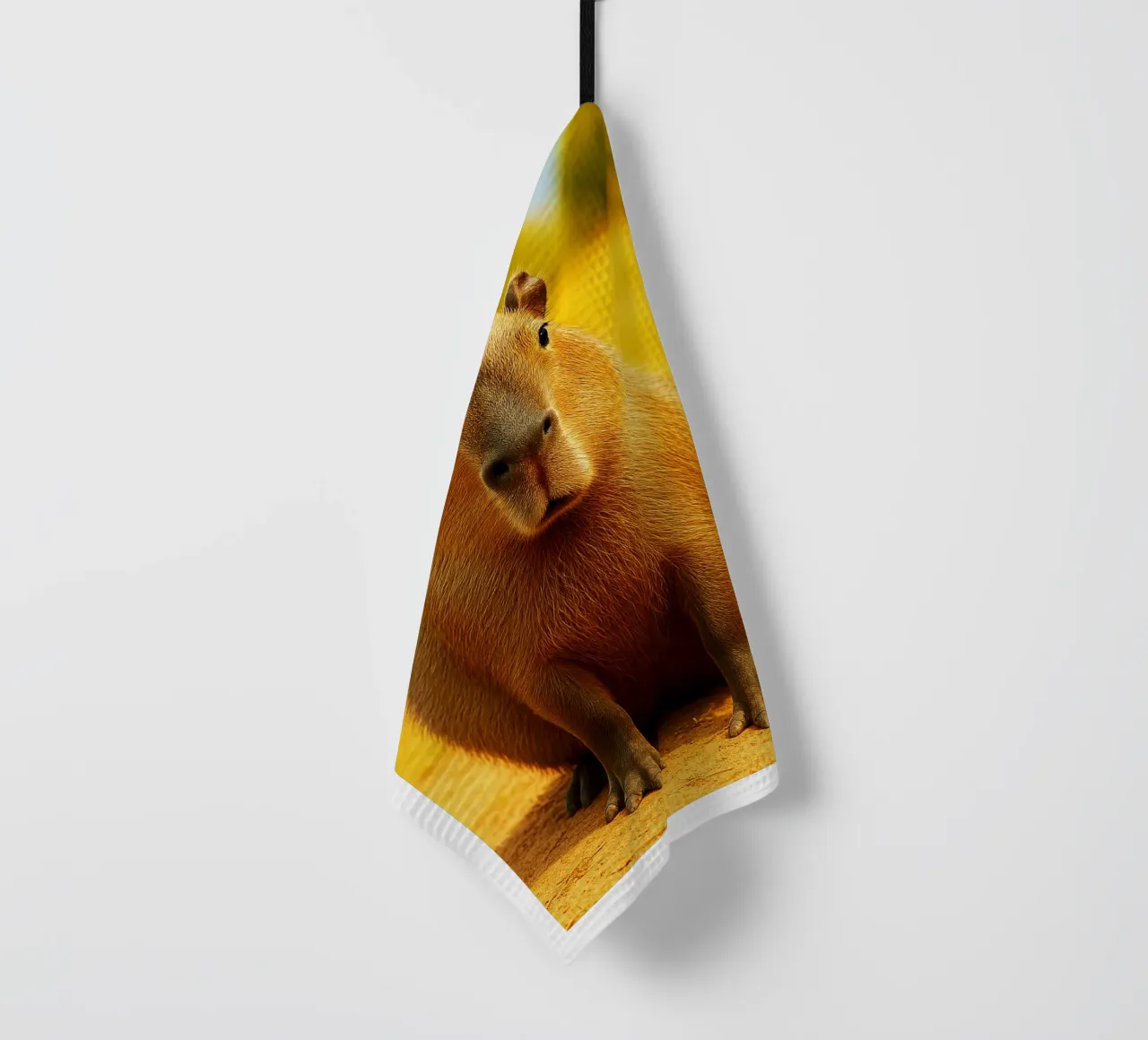 Faccia buffa di capibara canovaccio da cucina da kukupuu