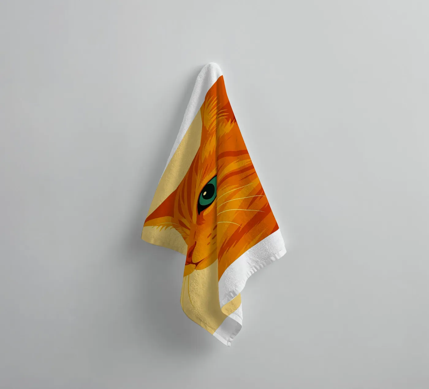 Cat Face towel by kukupuu