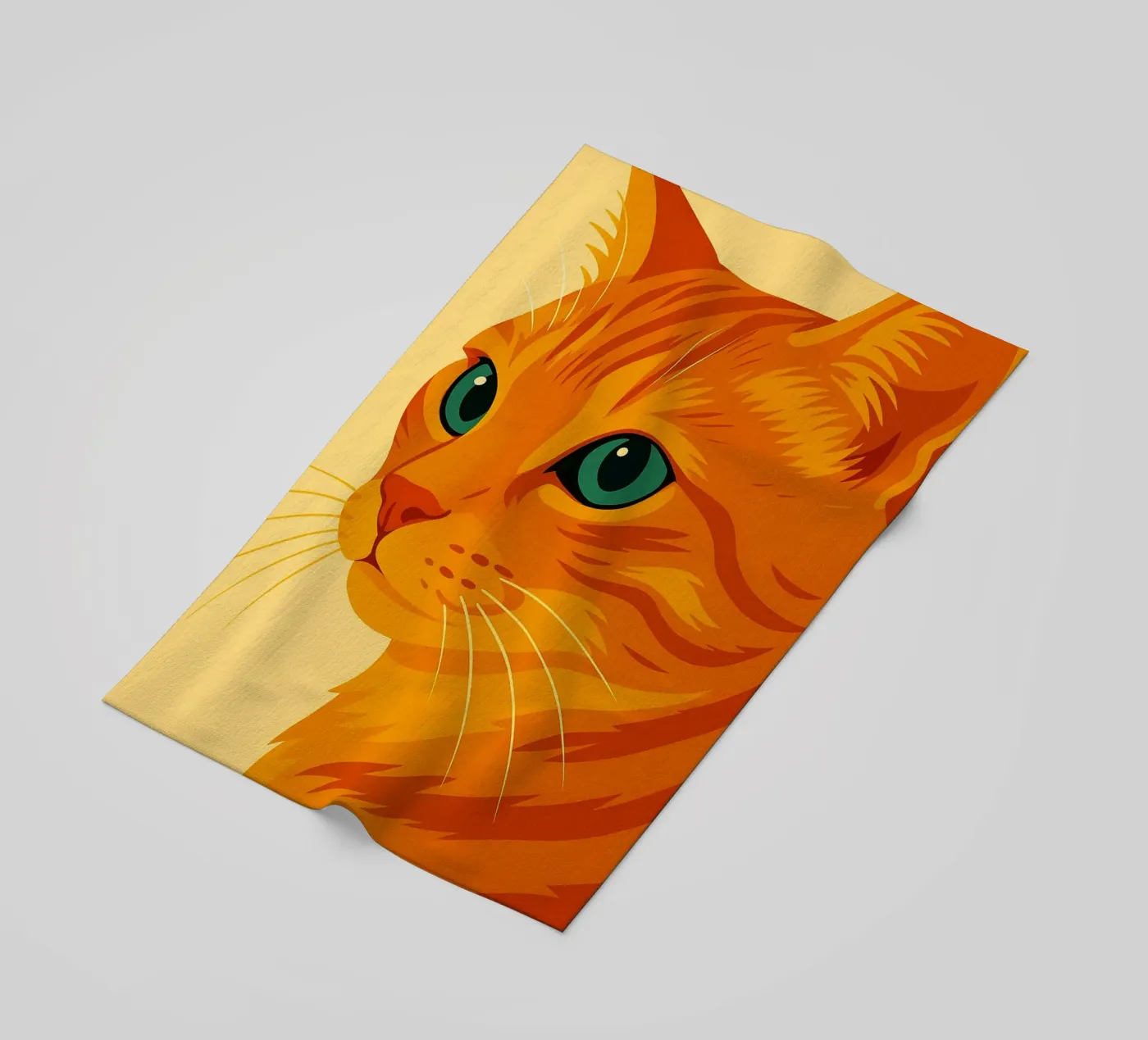 Visage de chat serviette de plage de kukupuu