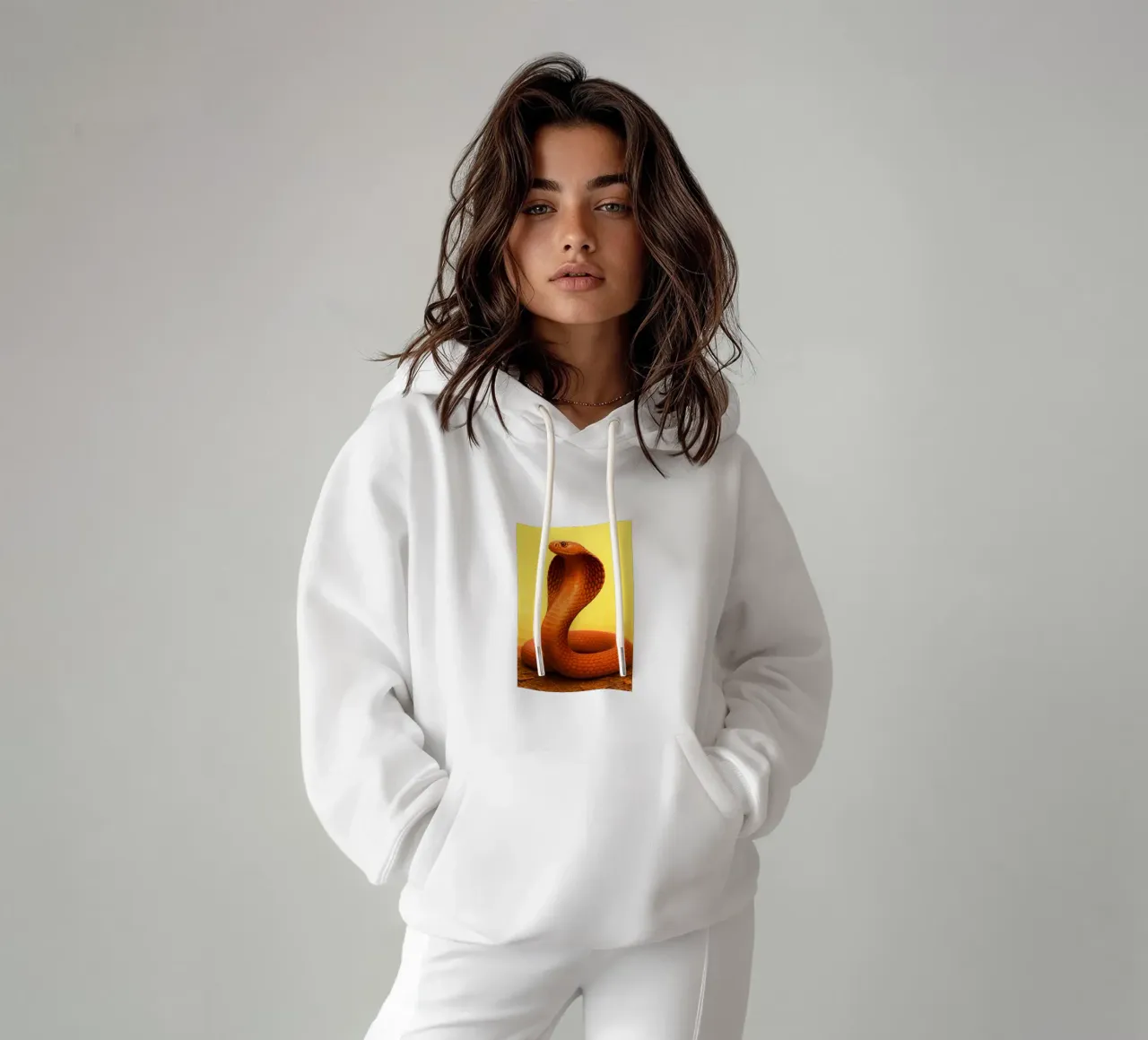 Serpente Cobra felpa con cappuccio da kukupuu