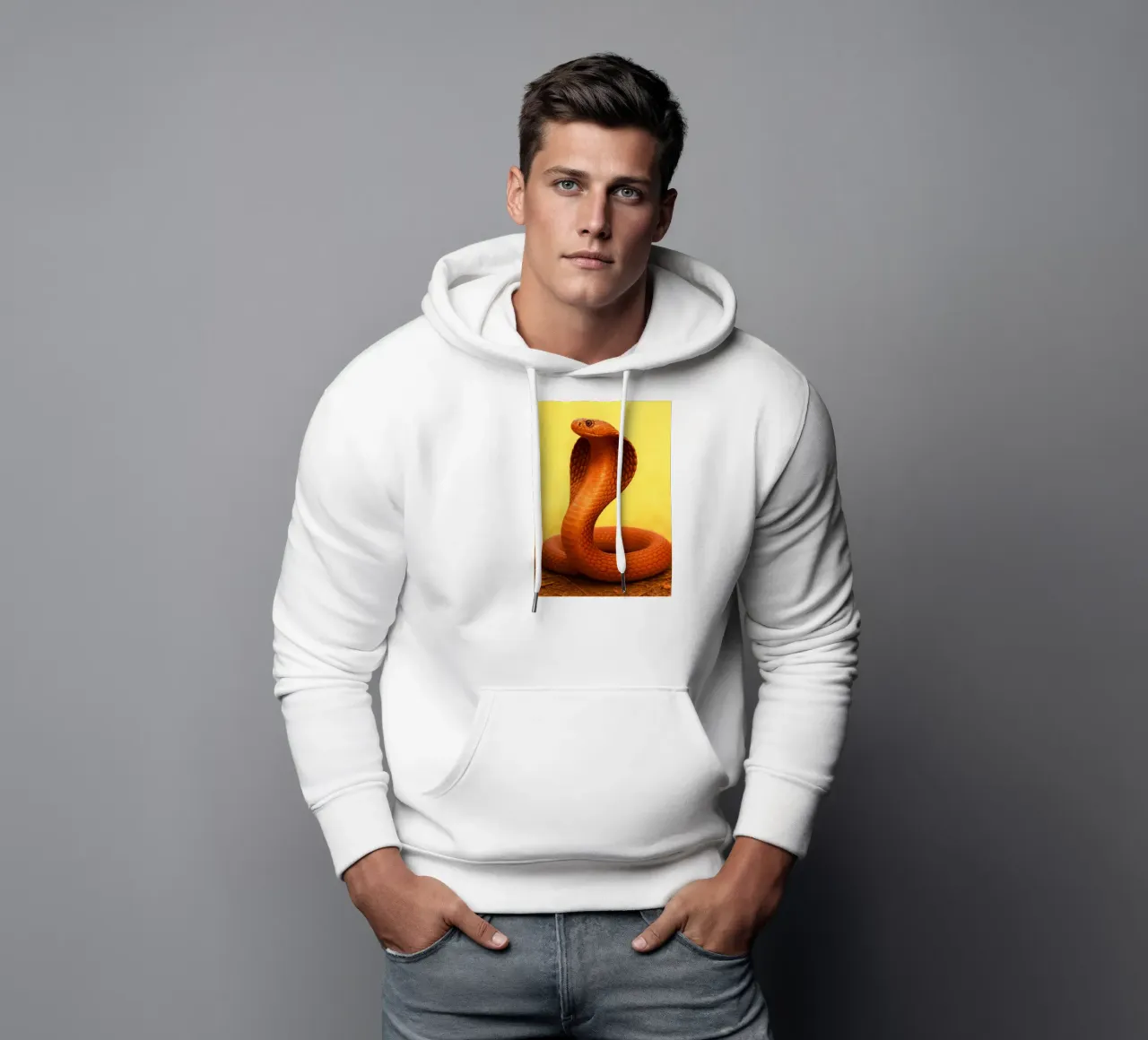 Serpente Cobra felpa con cappuccio da kukupuu