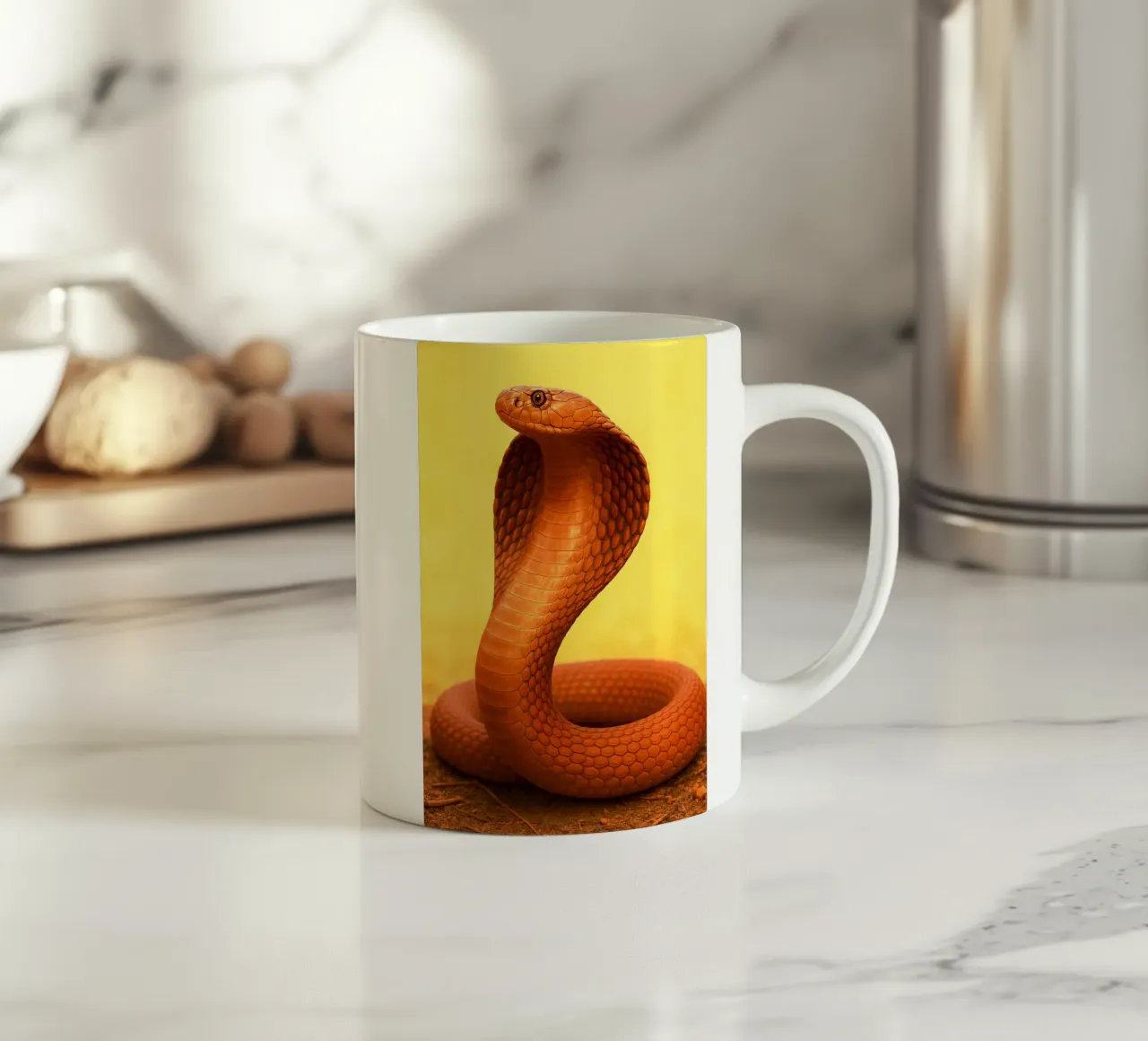 Serpente Cobra tazza in ceramica da kukupuu