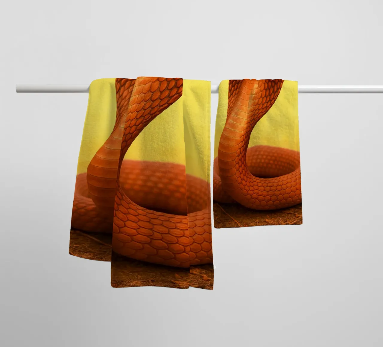 Serpente Cobra asciugamano da bagno da kukupuu