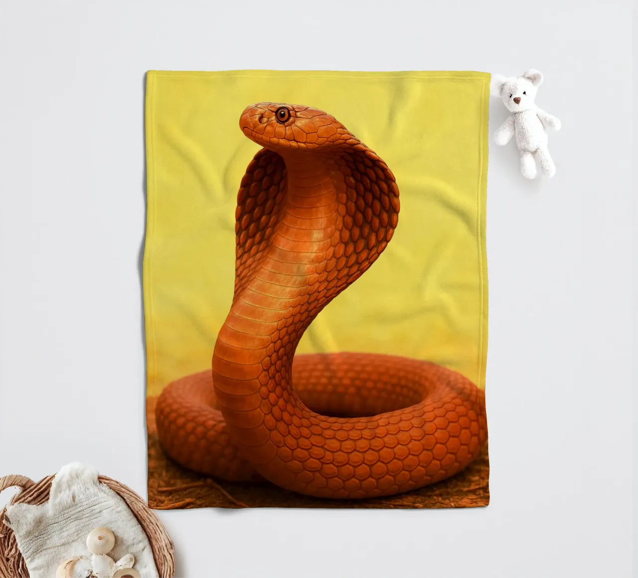 Serpente Cobra coperta in pile da kukupuu
