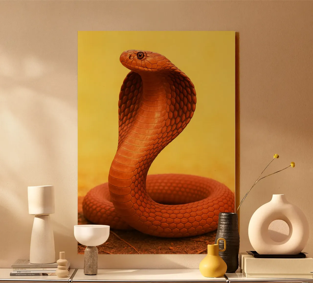 Serpente Cobra plexiglass da kukupuu