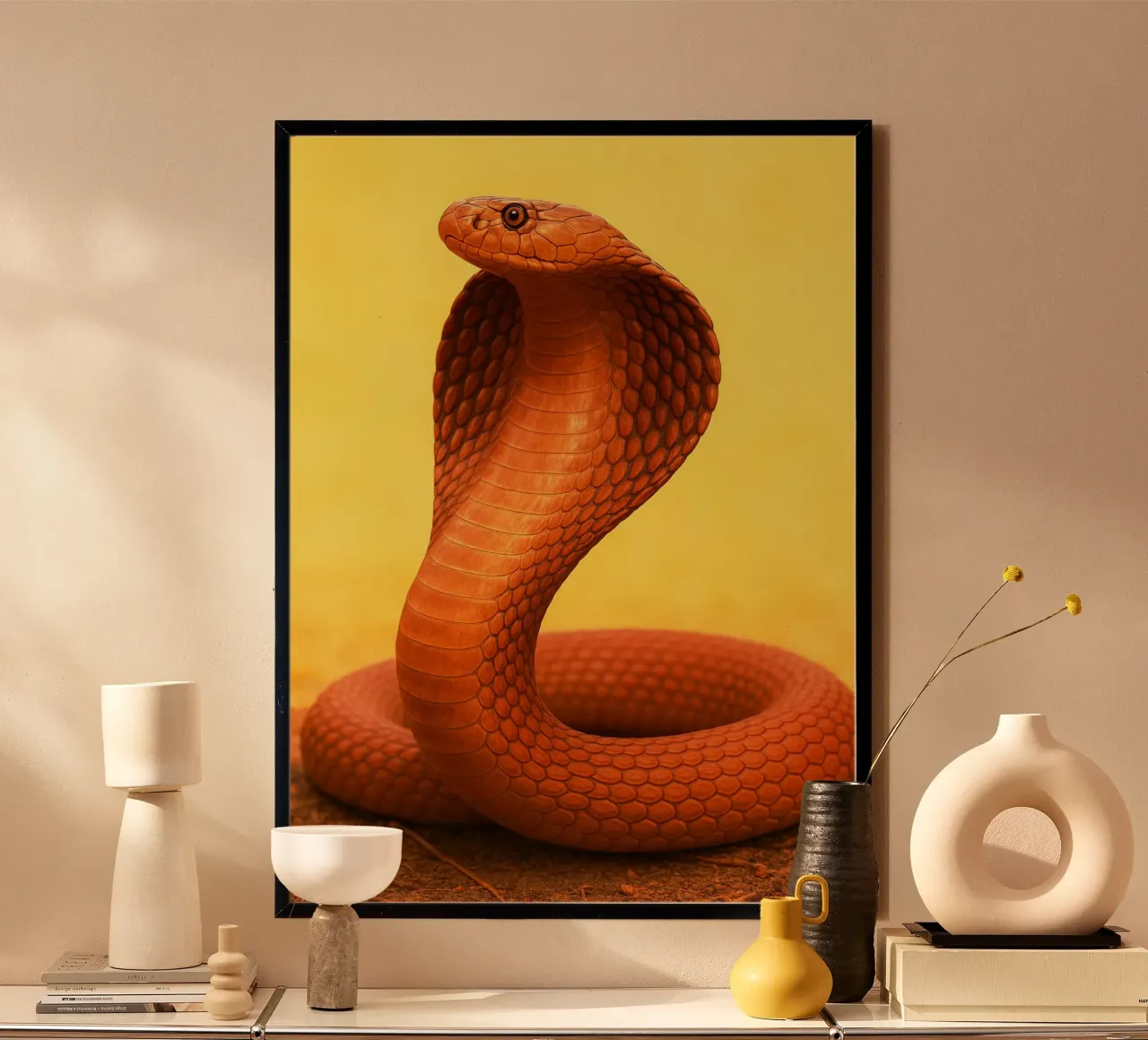 Serpente Cobra carta hahnemühle da kukupuu