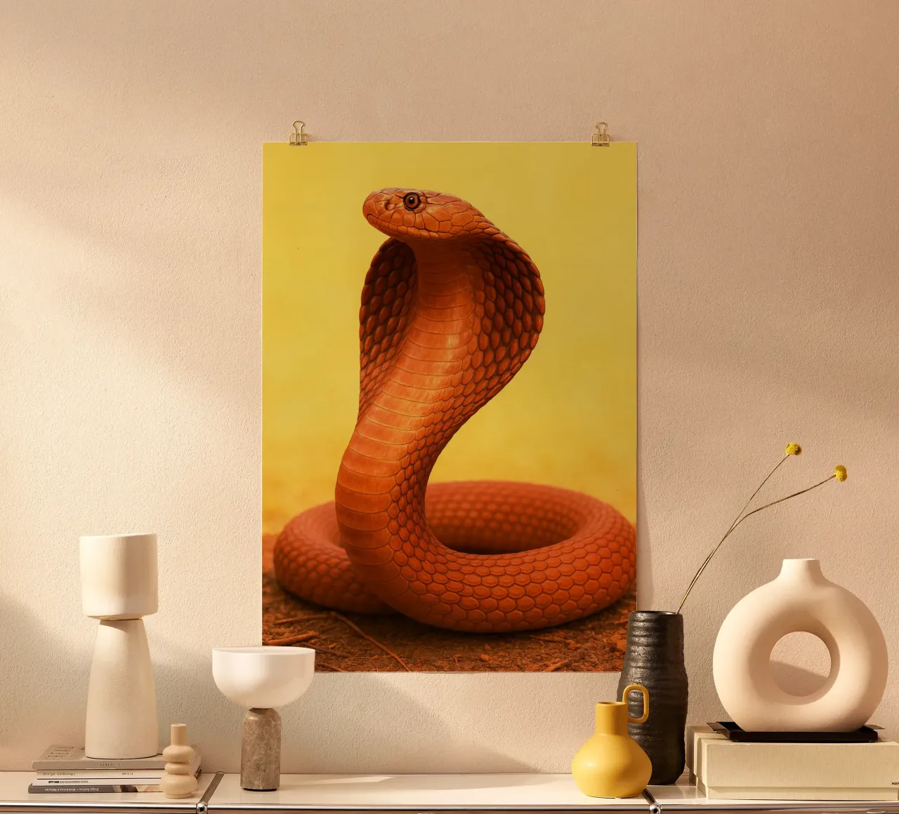 Serpente Cobra carta hahnemühle da kukupuu