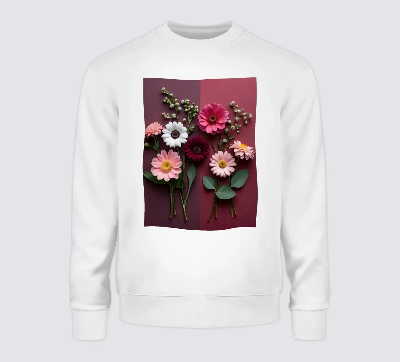 Composizione colorata di fiori freschi felpa da DesignDoodle