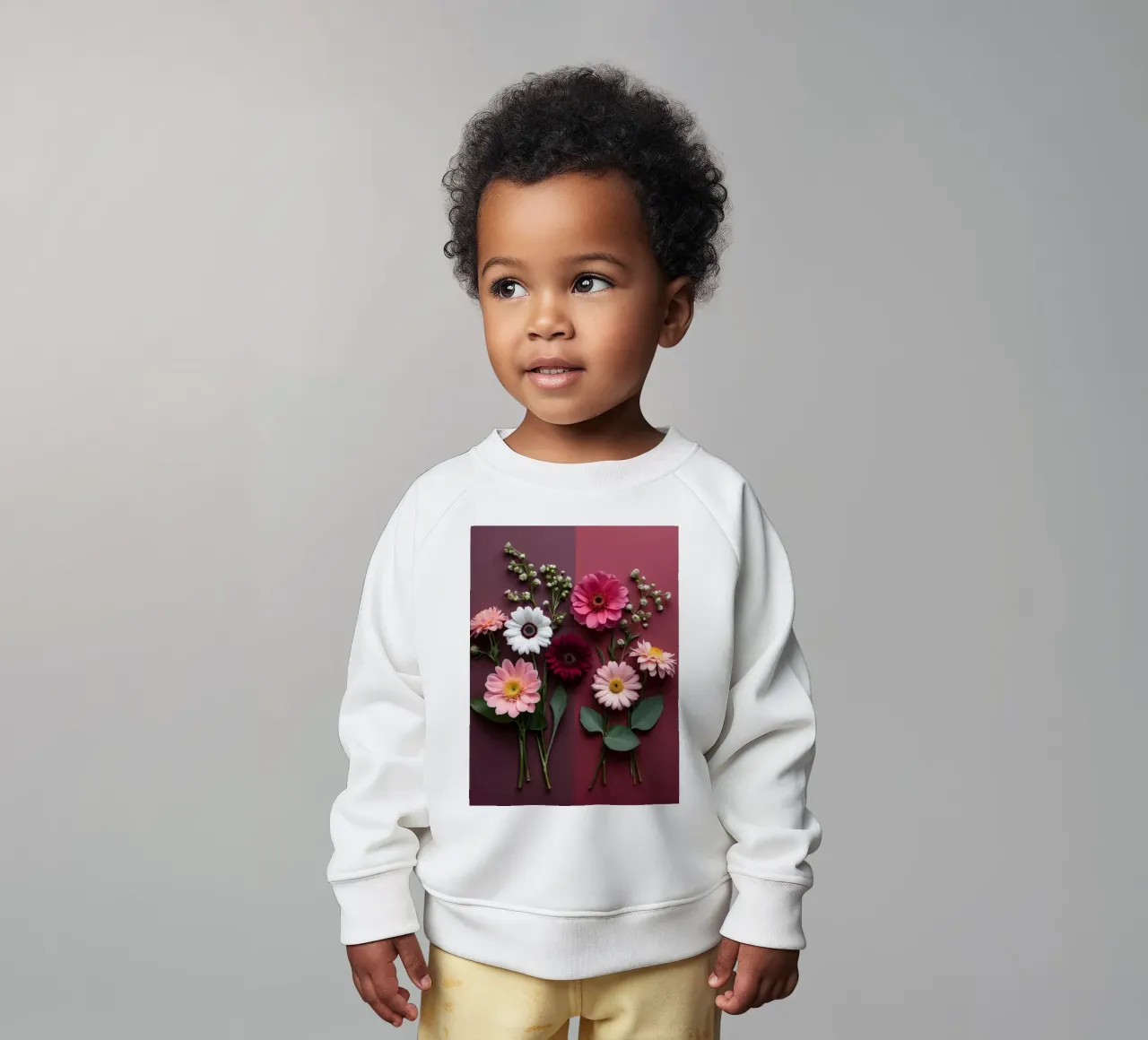 Composizione colorata di fiori freschi felpa neonato da DesignDoodle