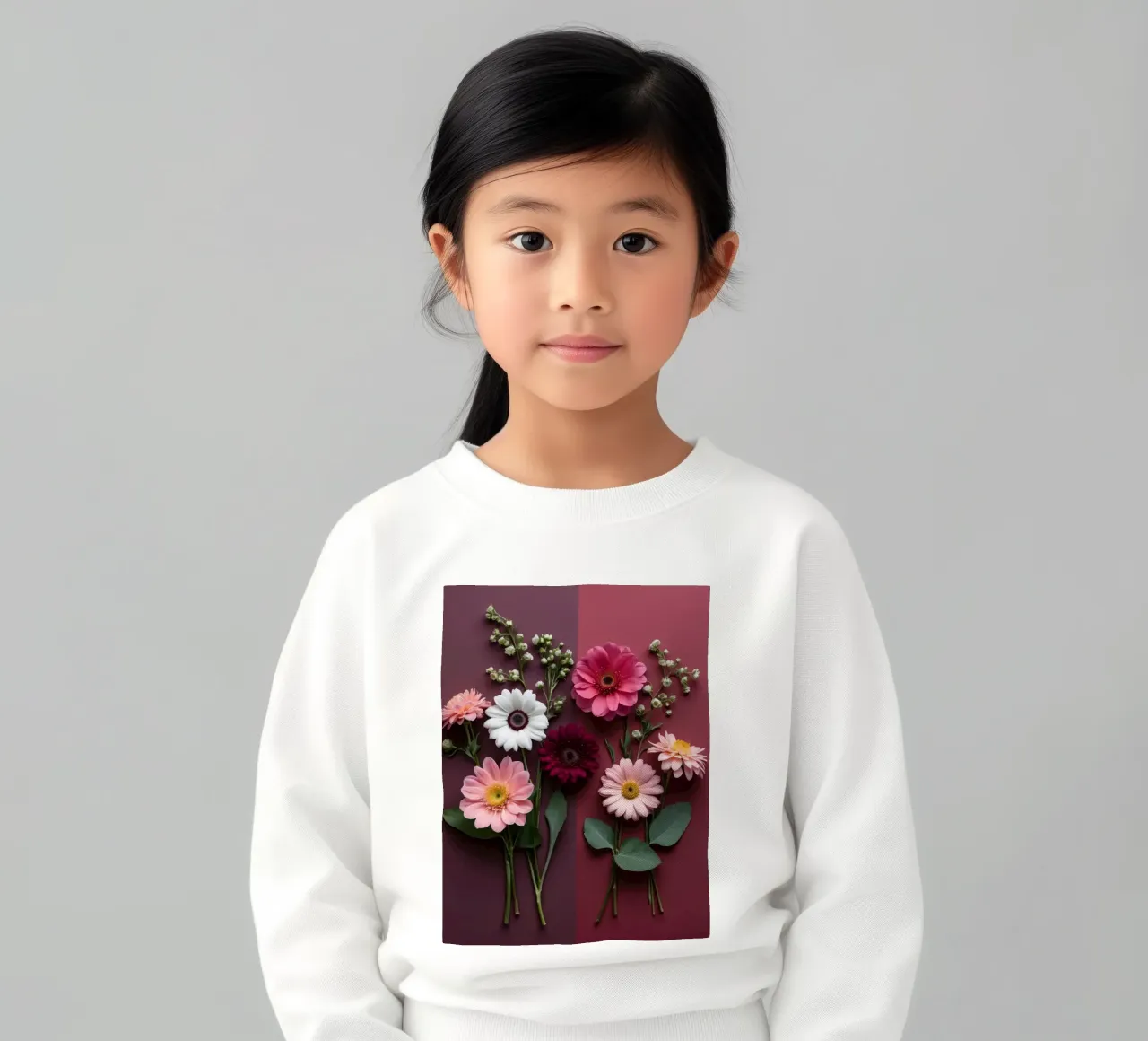 Composizione colorata di fiori freschi felpa bambino da DesignDoodle