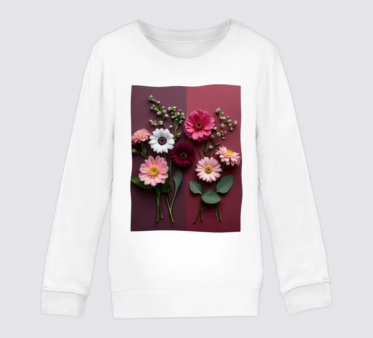 Composizione colorata di fiori freschi felpa bambino da DesignDoodle