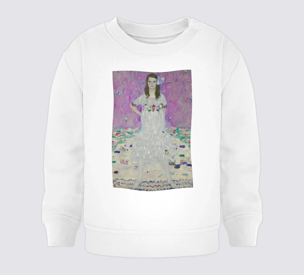 Gustav Klimt - Madam Primavesi felpa neonato da Vintage by JUNIQE
