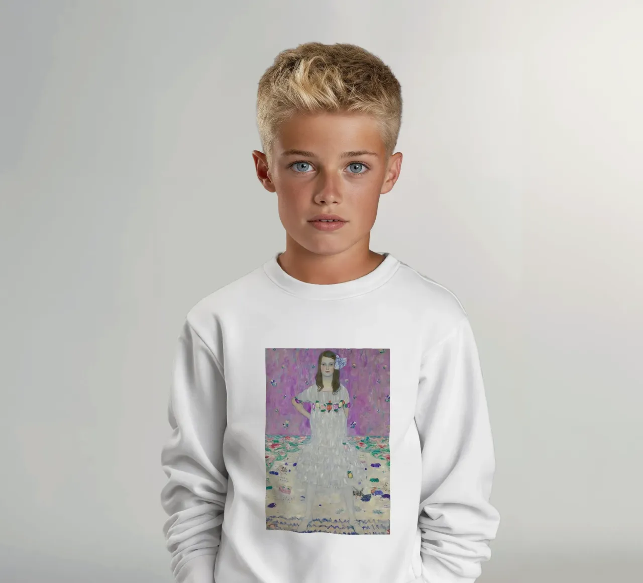 Gustav Klimt - Madam Primavesi felpa bambino da Vintage by JUNIQE