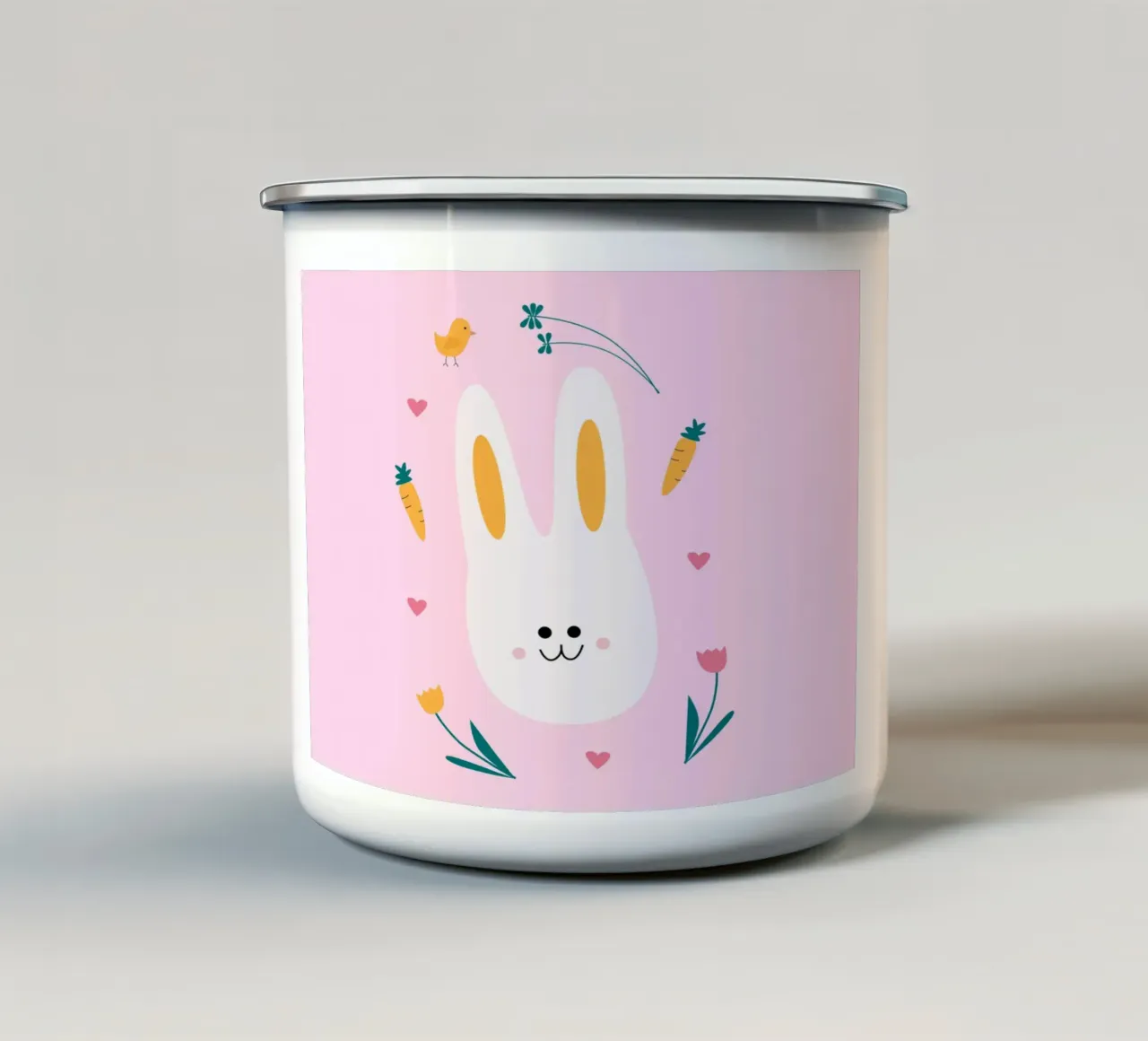 piccolo gattino tazza in smalto da hinity