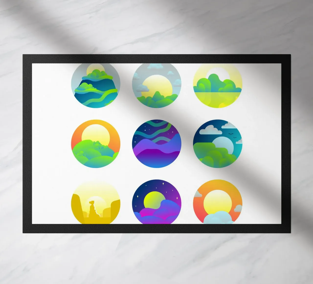 clouds nature doormat by Earthly Visions