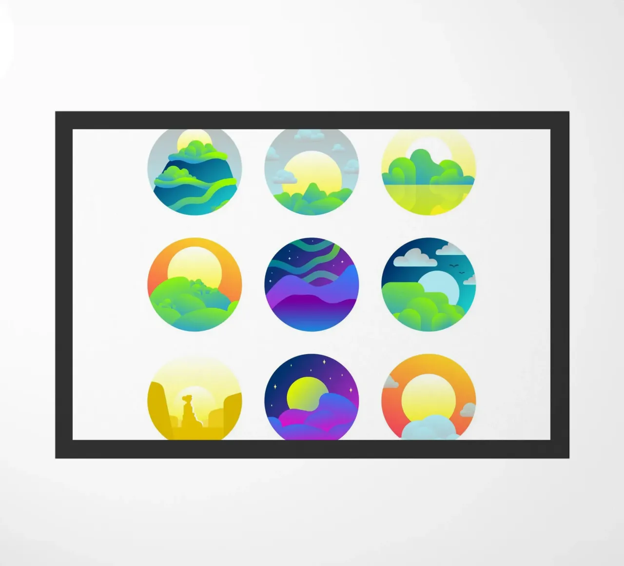 clouds nature doormat by Earthly Visions