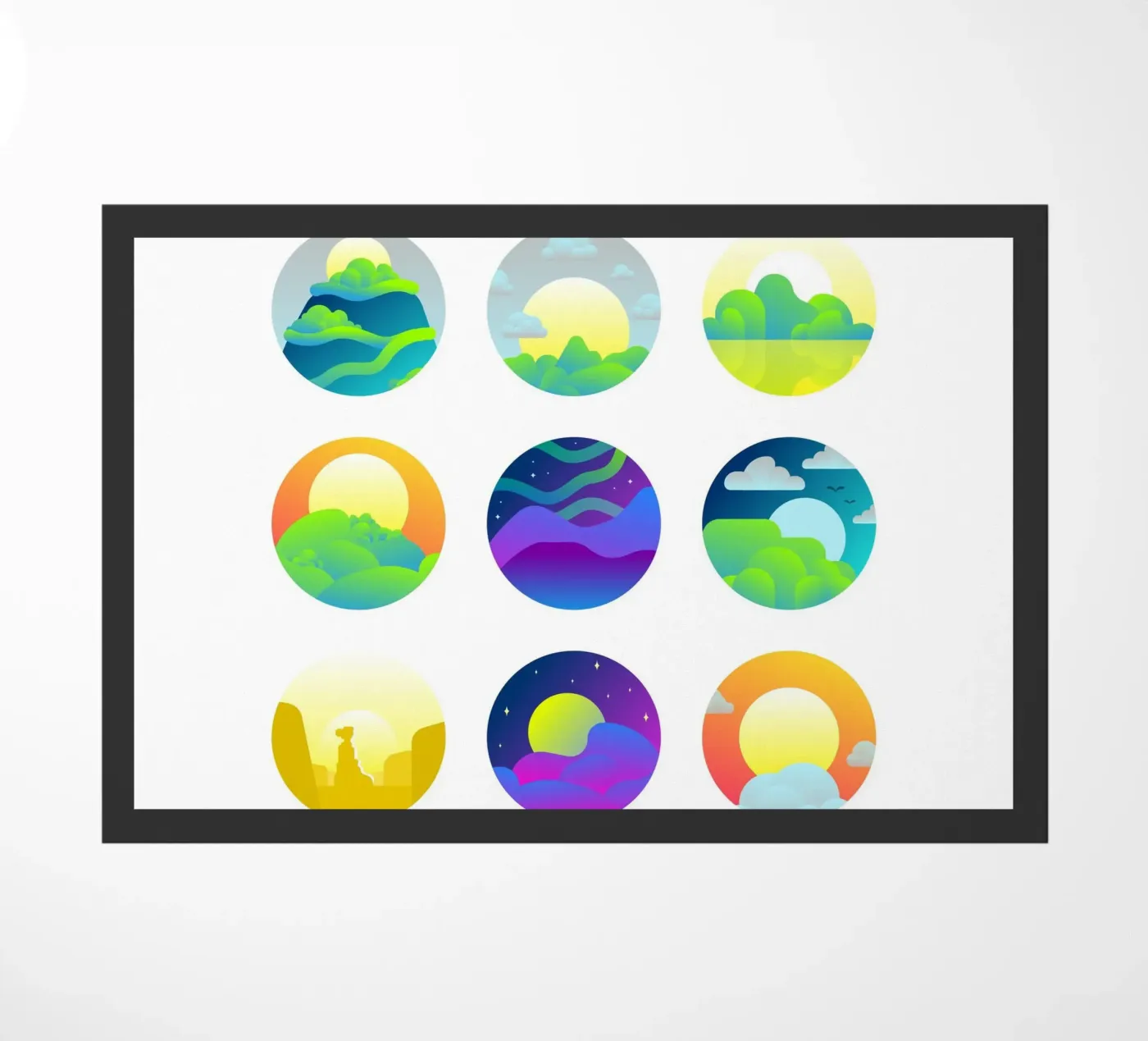 wolken natuur deurmat van Earthly Visions