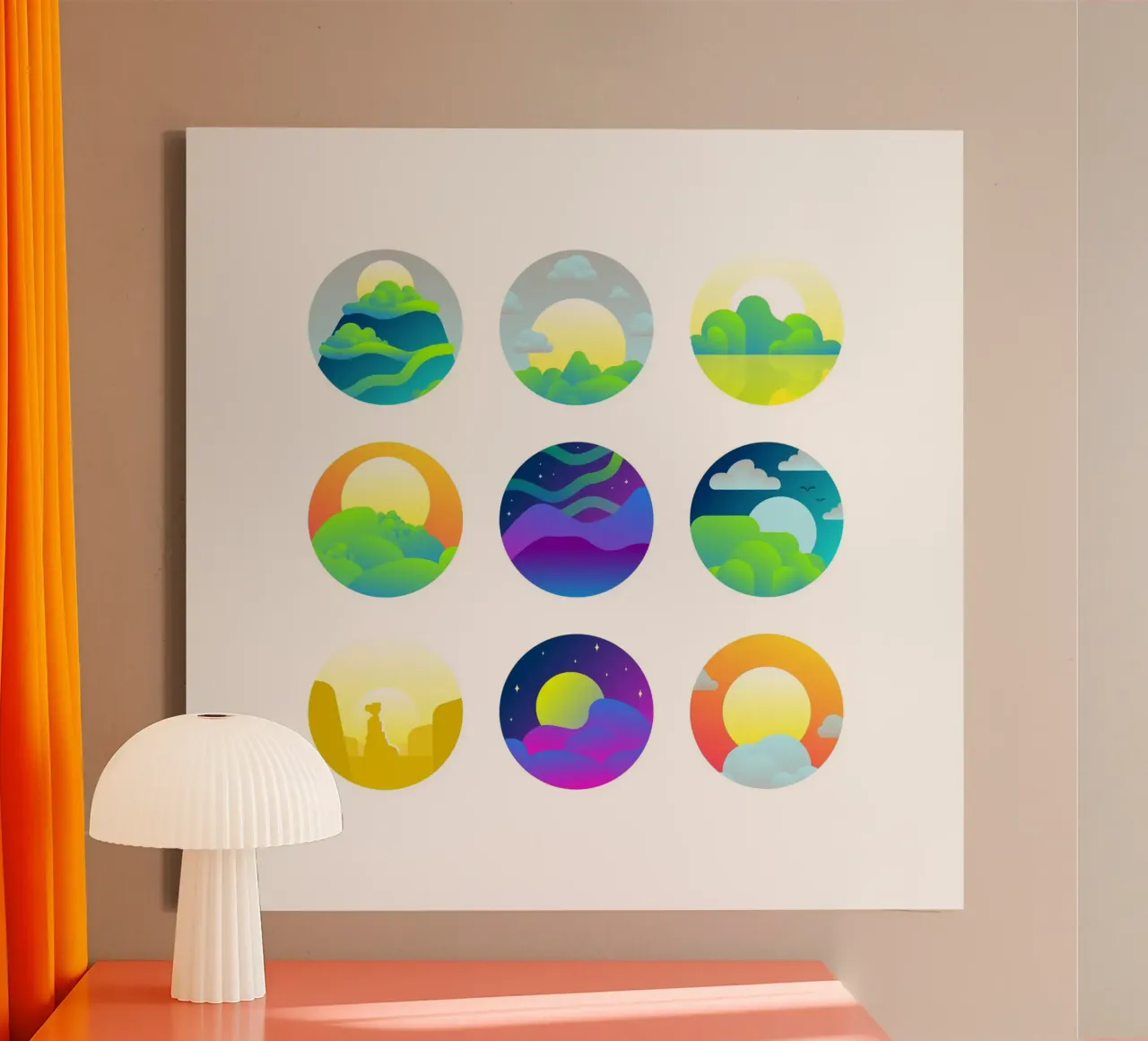 clouds nature canvas with Floater frame by Earthly Visions