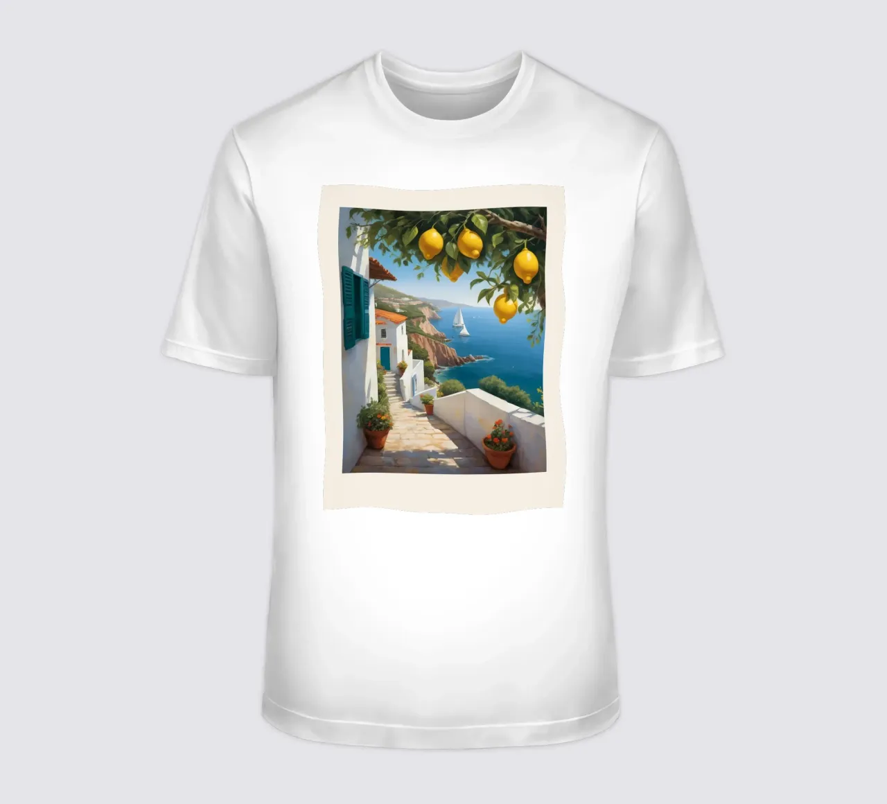 Lemons Above the Sea t-shirt da Indigo Rain