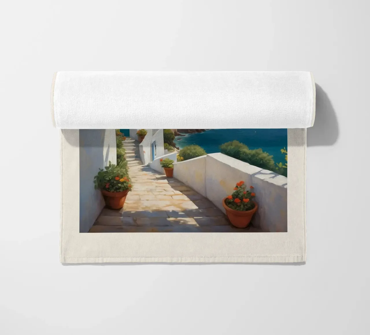 Lemons Above the Sea telo mare da Indigo Rain