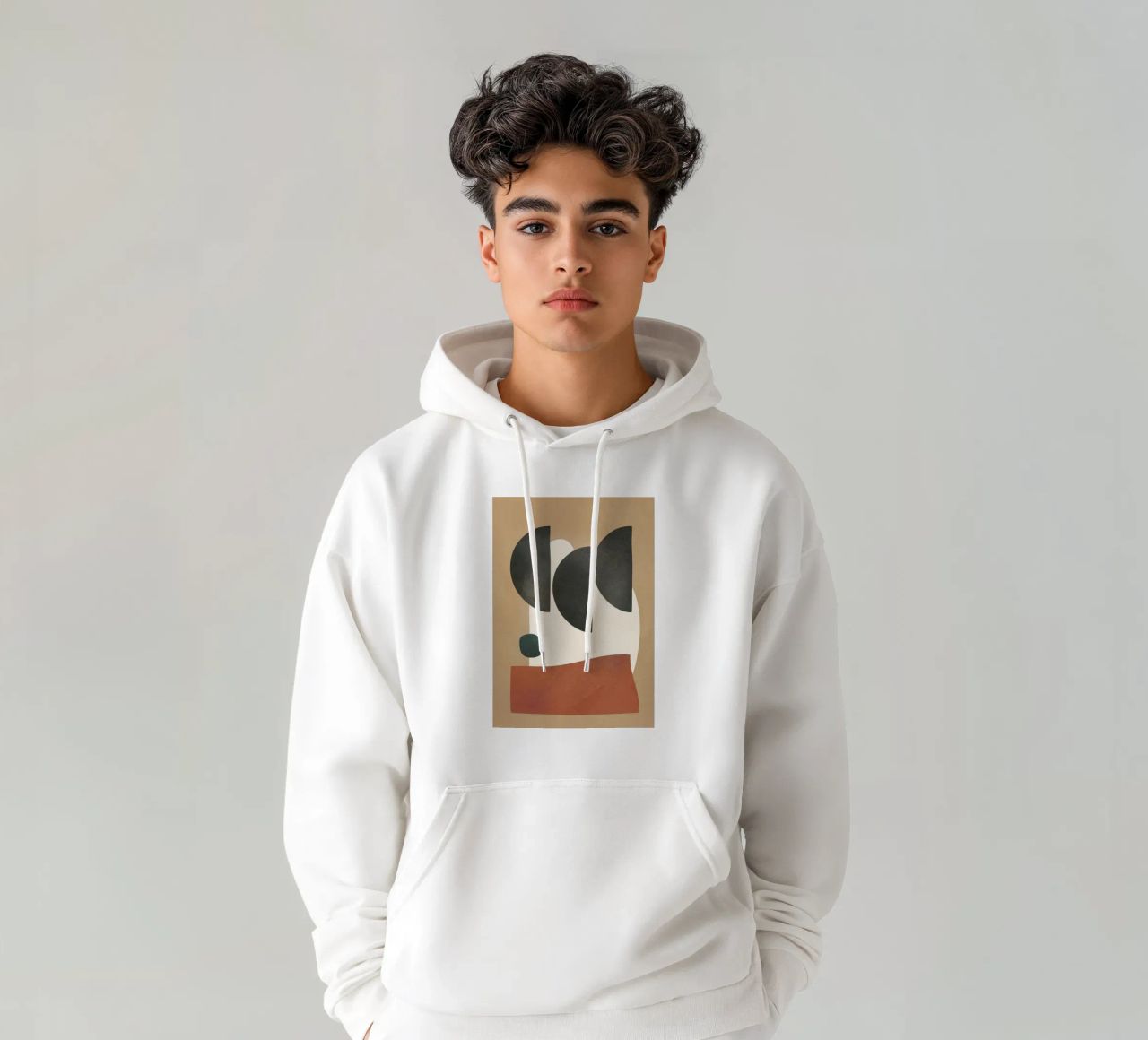 Modern Shapes Design 10 felpa con cappuccio da cityart