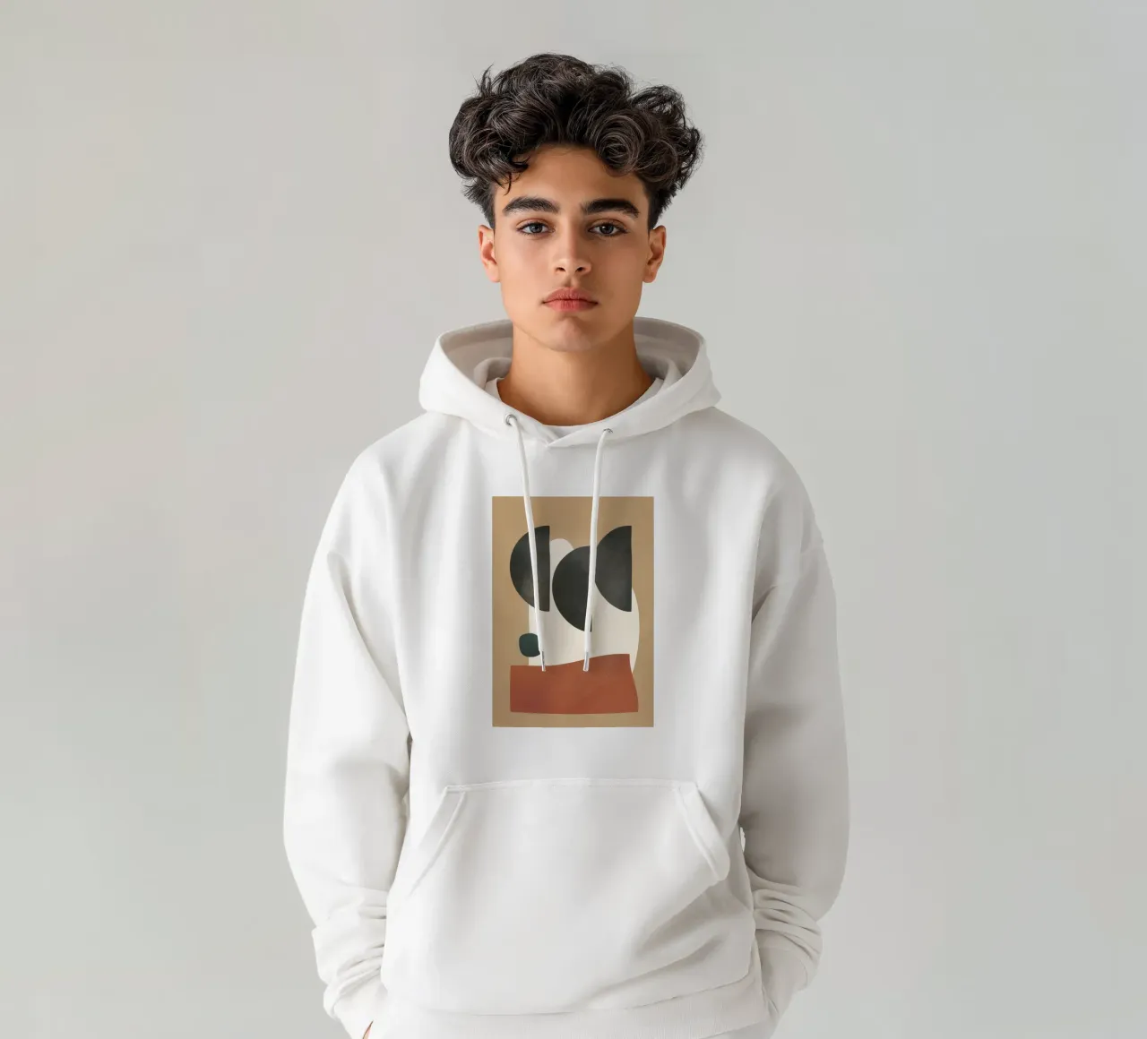 Modern Shapes Design 10 felpa con cappuccio da cityart