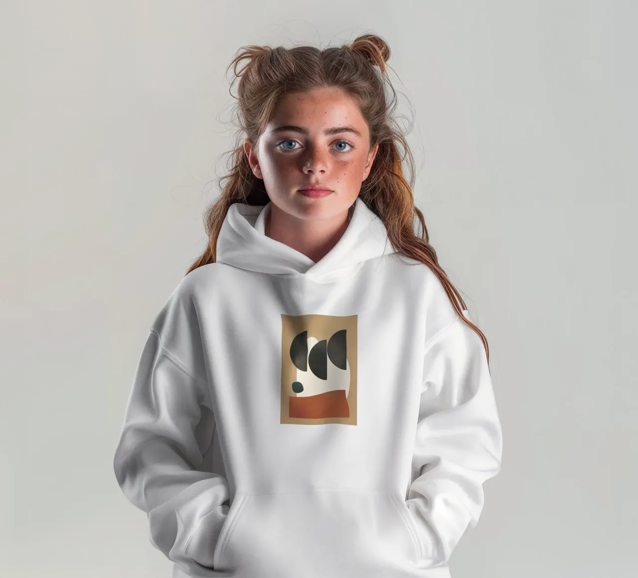Modern Shapes Design 10 felpa bambino con cappuccio da cityart