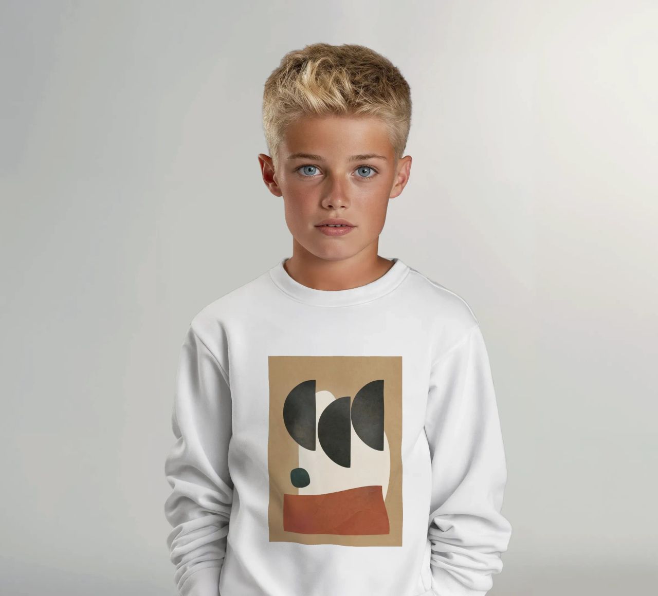 Modern Shapes Design 10 felpa bambino da cityart