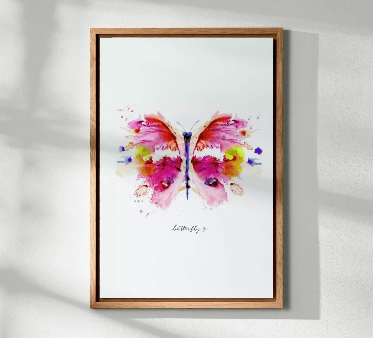 Ink Butterfly II tela con Cornice a cassetta da Flora & Fauna