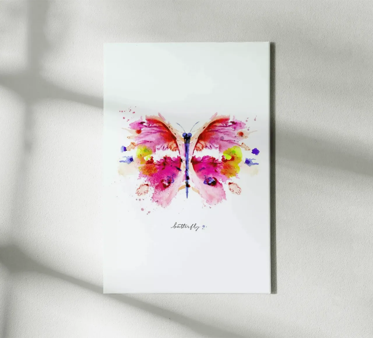 Ink Butterfly II tela con Cornice a cassetta da Flora & Fauna