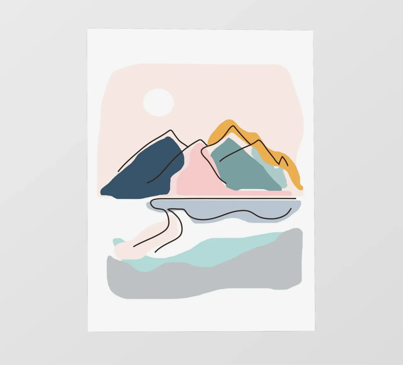 Minimalistic Landscape telo in pvc da Nadjaa