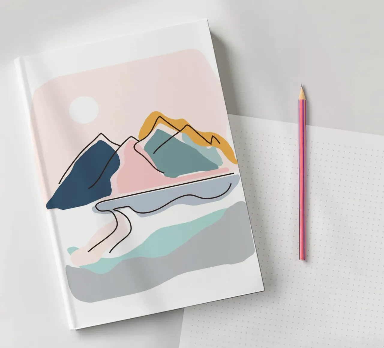 Minimalistic Landscape notebook by Nadjaa