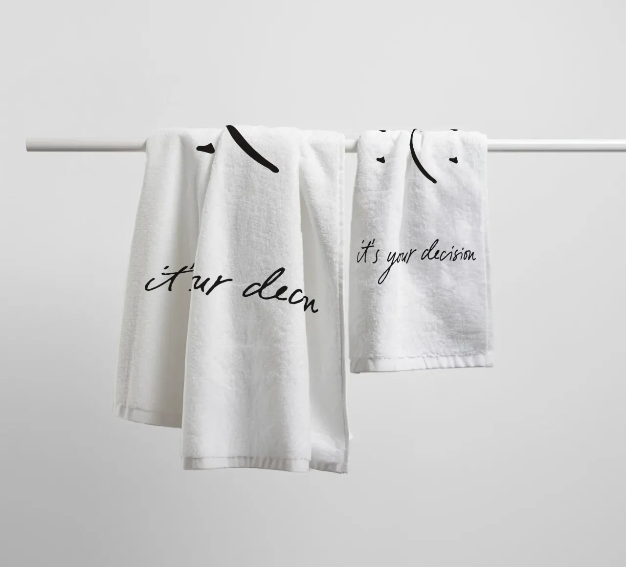 It’s Your Decision towel by QuooodZ by MooodzArt