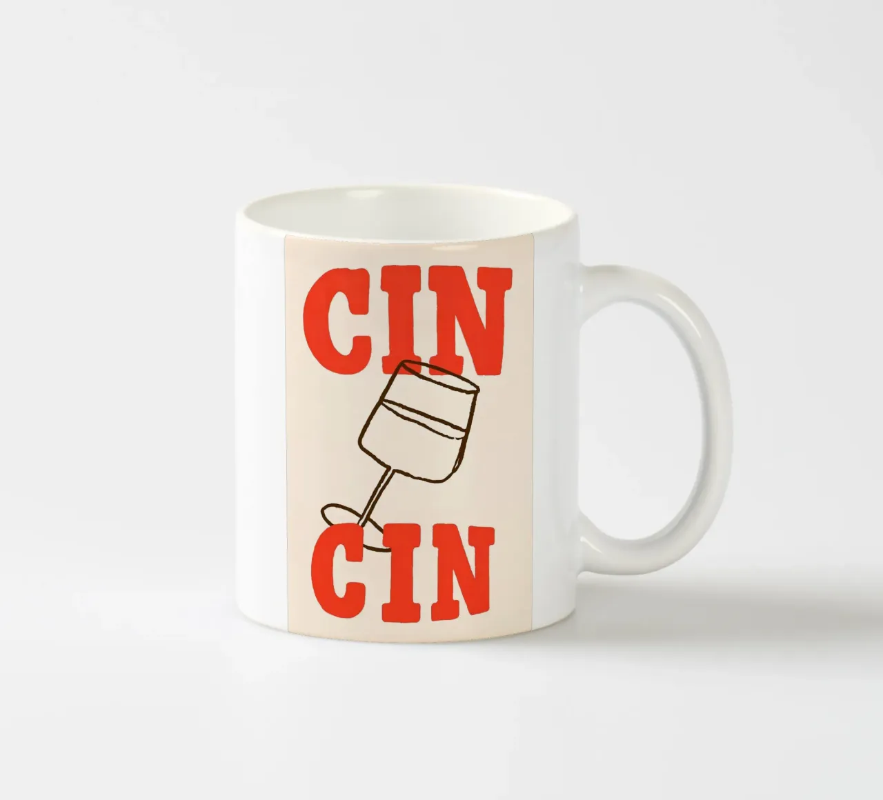 Cin Cin, Cheers! tazza in ceramica da QuooodZ by MooodzArt