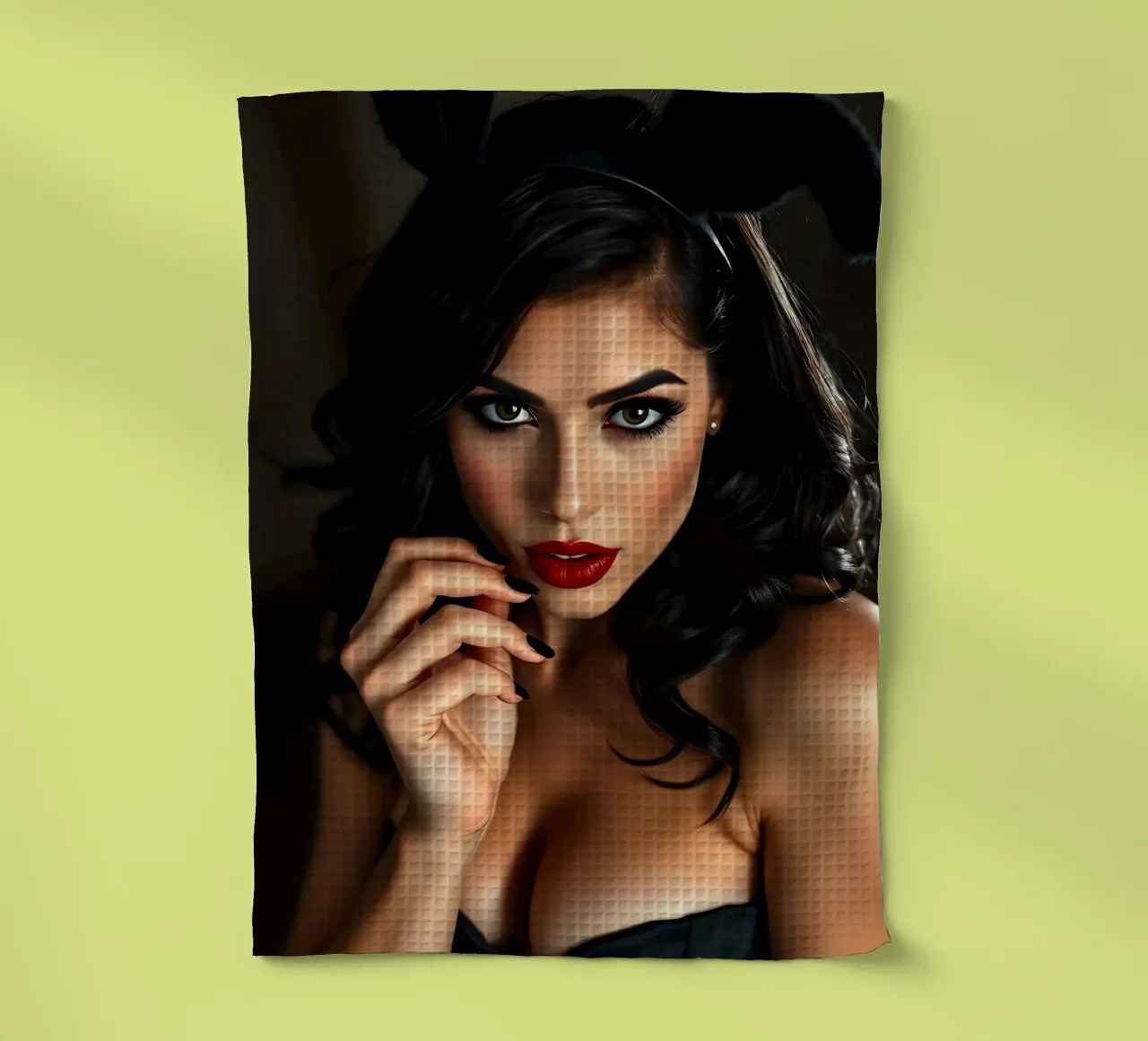 Pinup in raso canovaccio da cucina da Anita's Dream