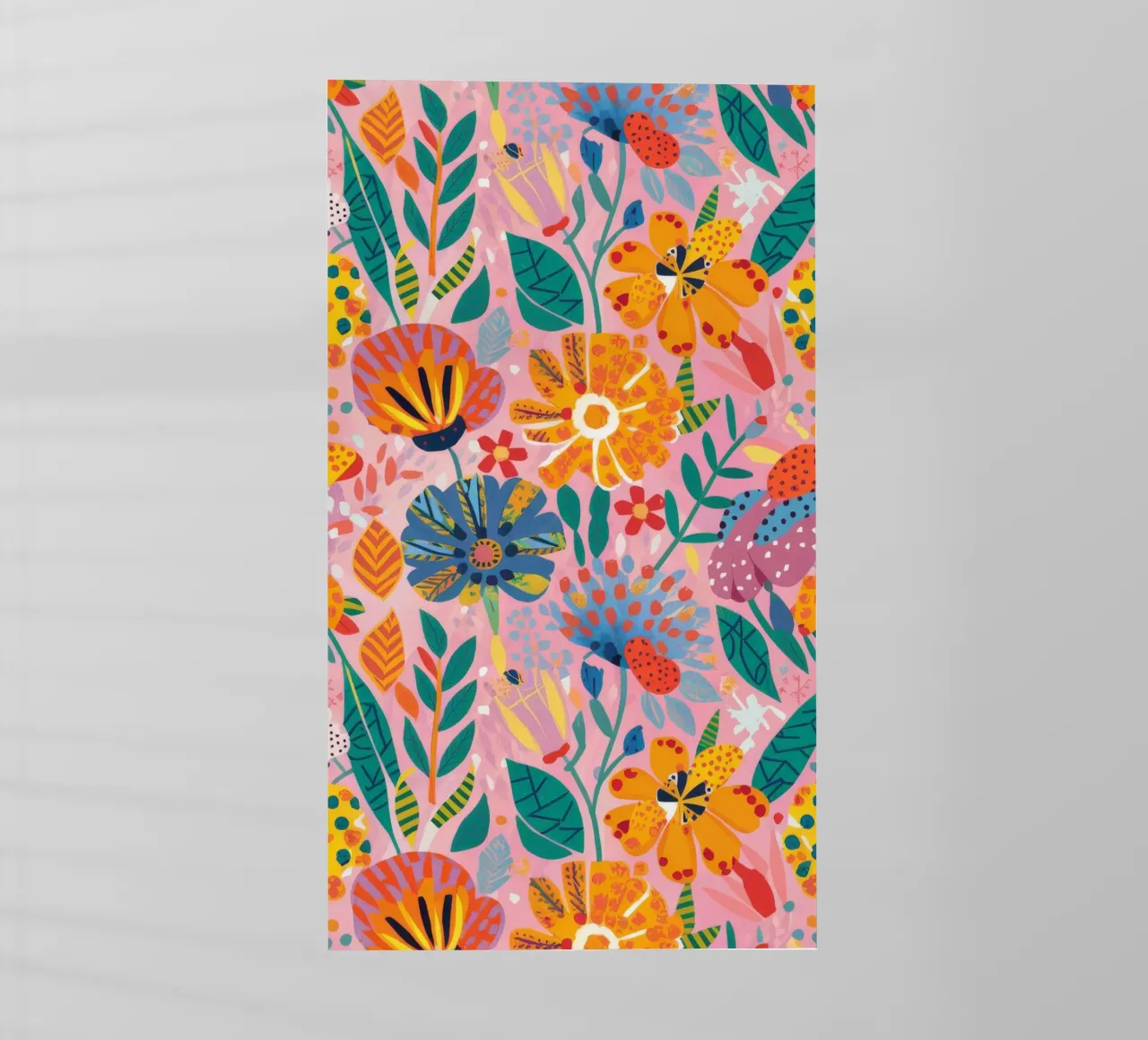 Garden Bloom Repeat backlit film by Arcane Shade