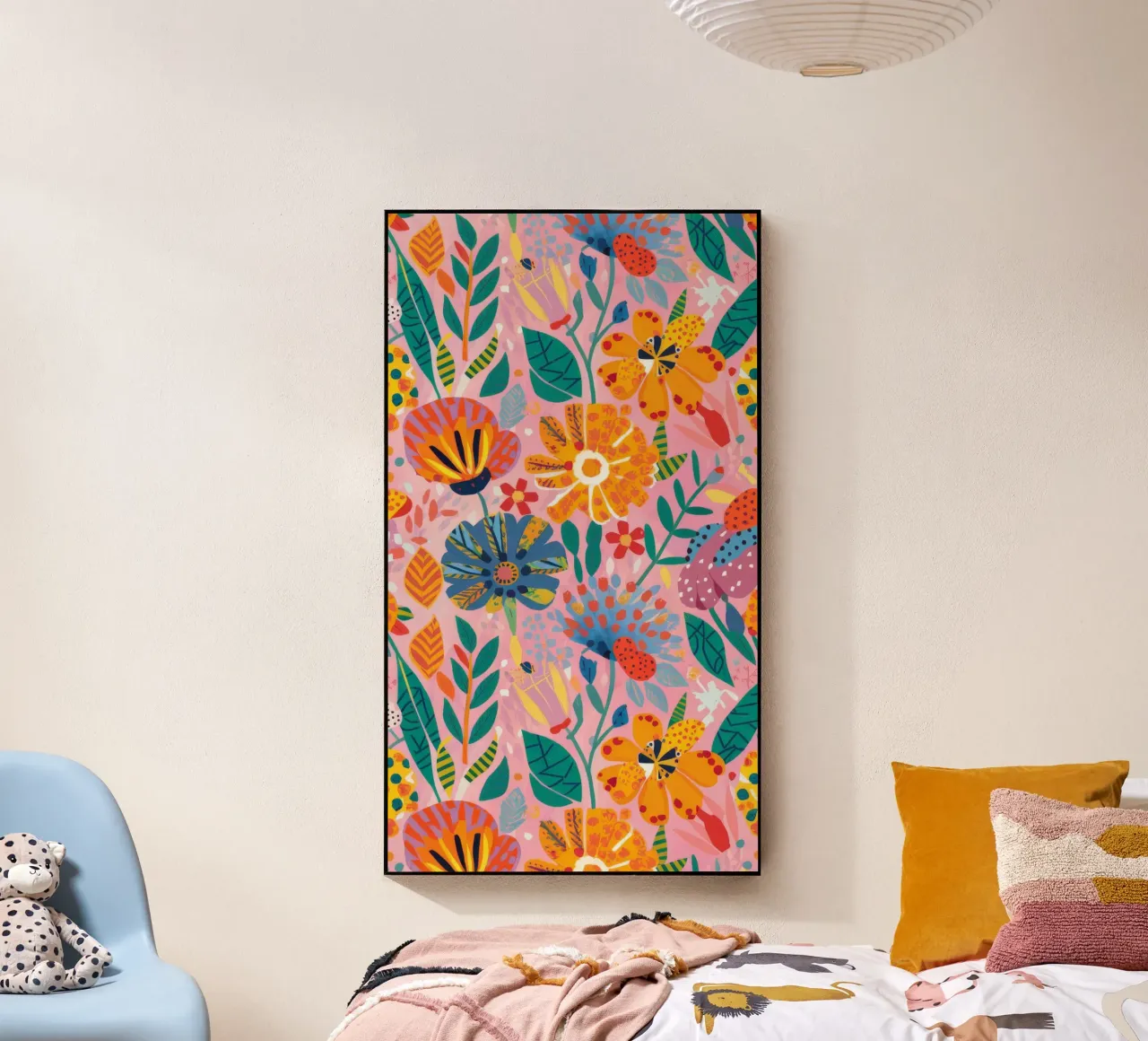 Tuin Bloei Herhaal acryl van Arcane Shade