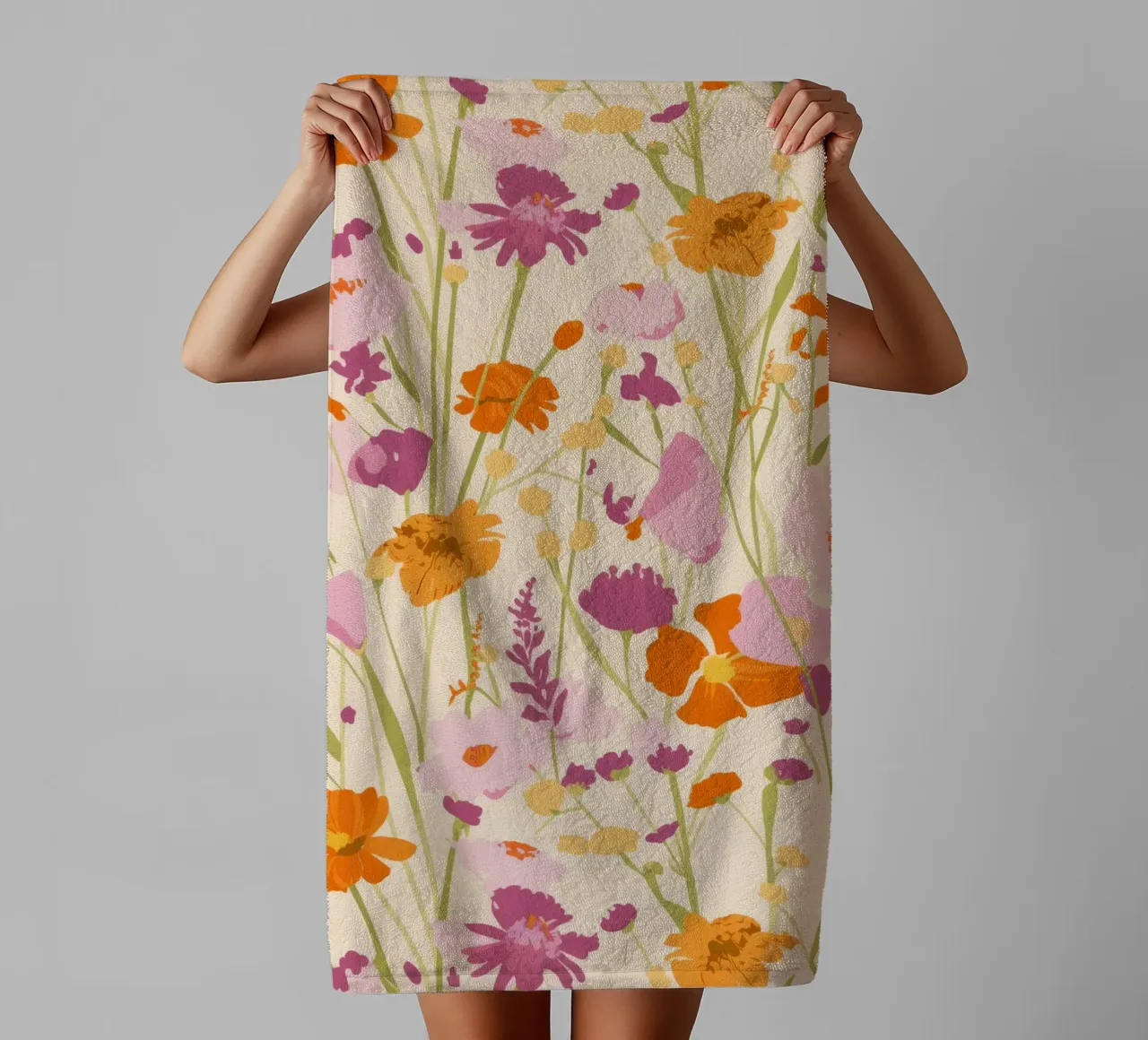 Crépuscule doux de la prairie serviette de bain de Arcane Shade