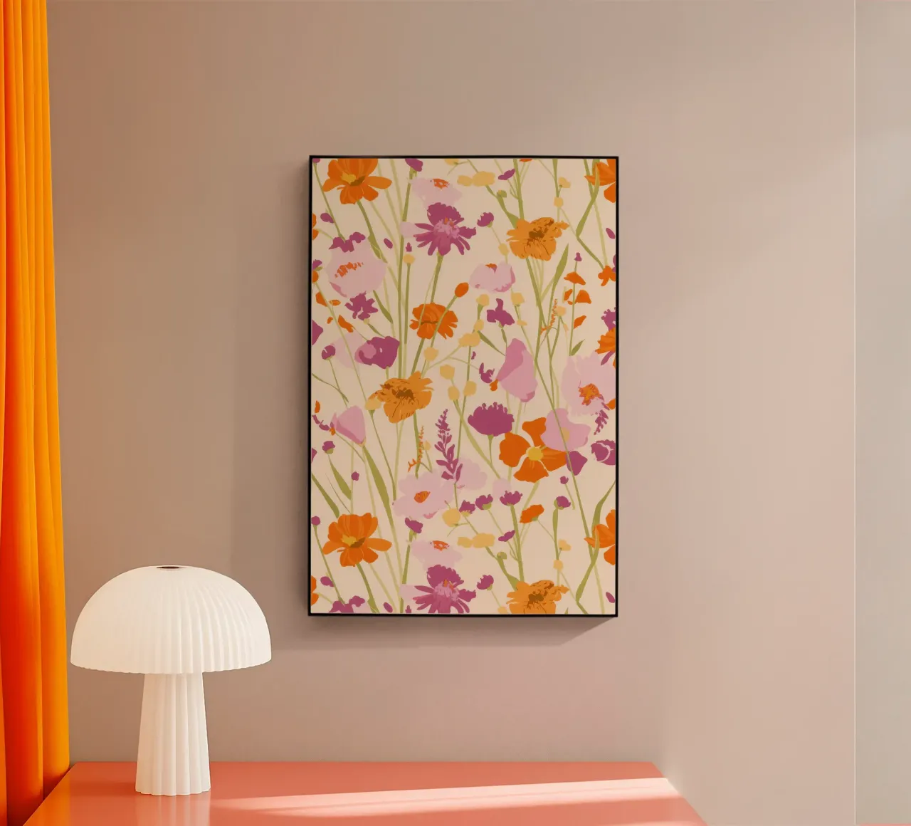 Zachte weide schemering acryl van Arcane Shade