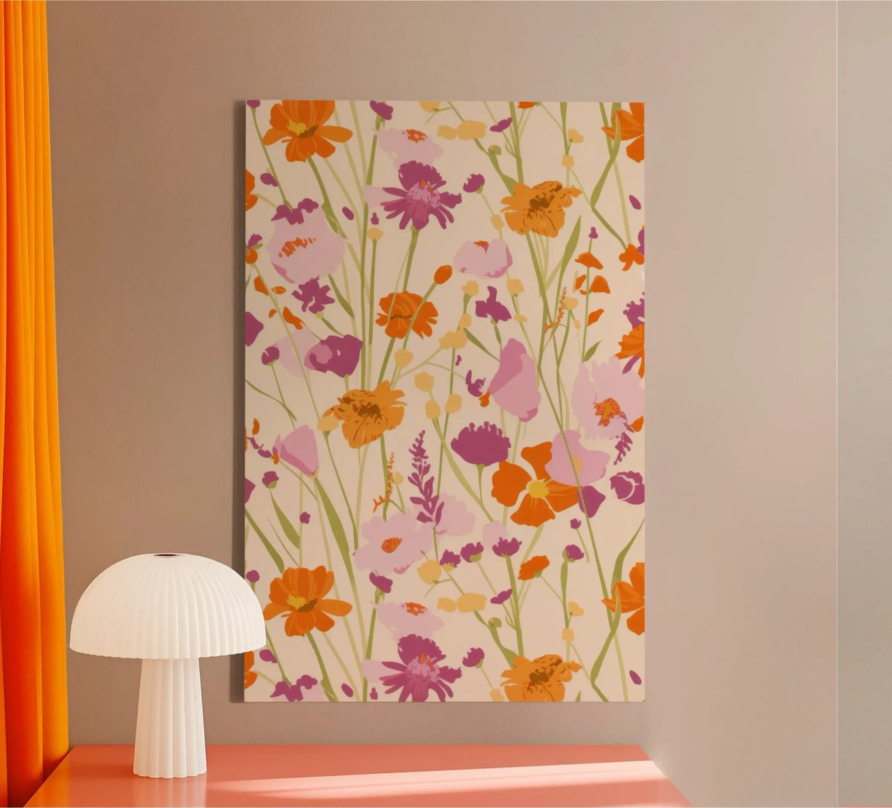 Zachte weide schemering canvas van Arcane Shade
