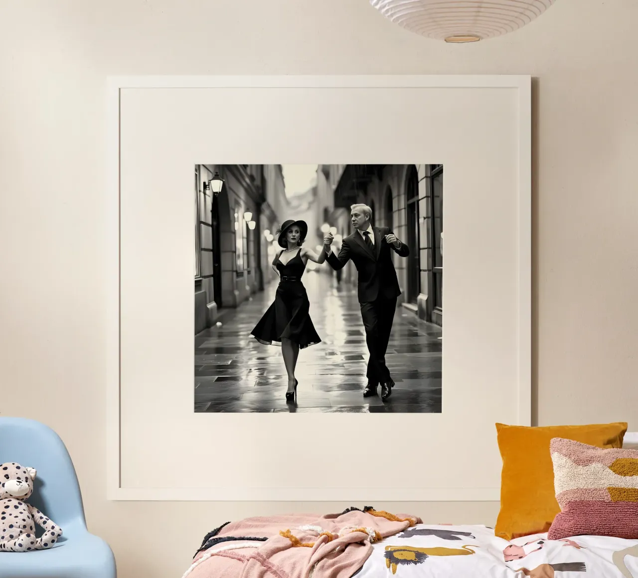 Ballerini di strada poster con telaio in legno da Anita's Dream