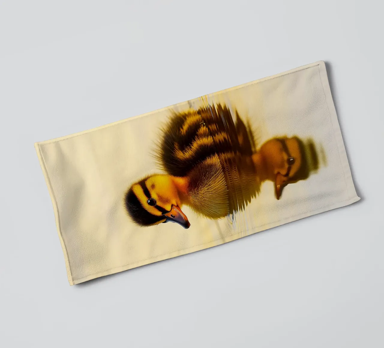 Duck swimming in the lake towel by kukupuu
