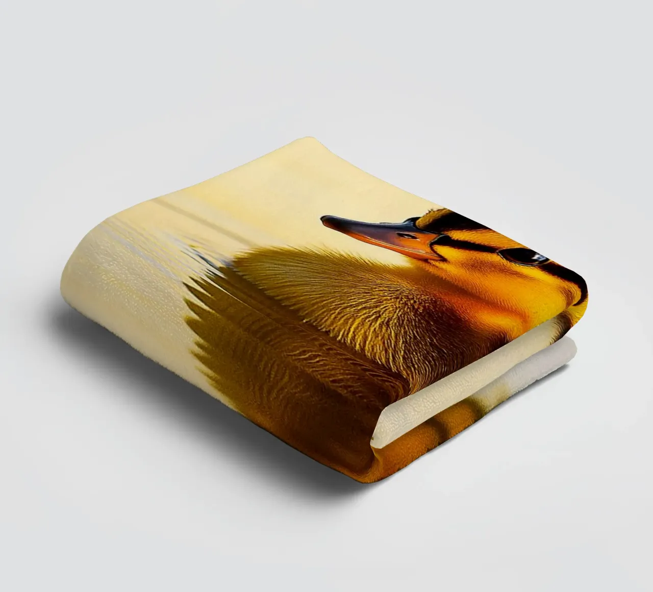 Duck swimming in the lake towel by kukupuu