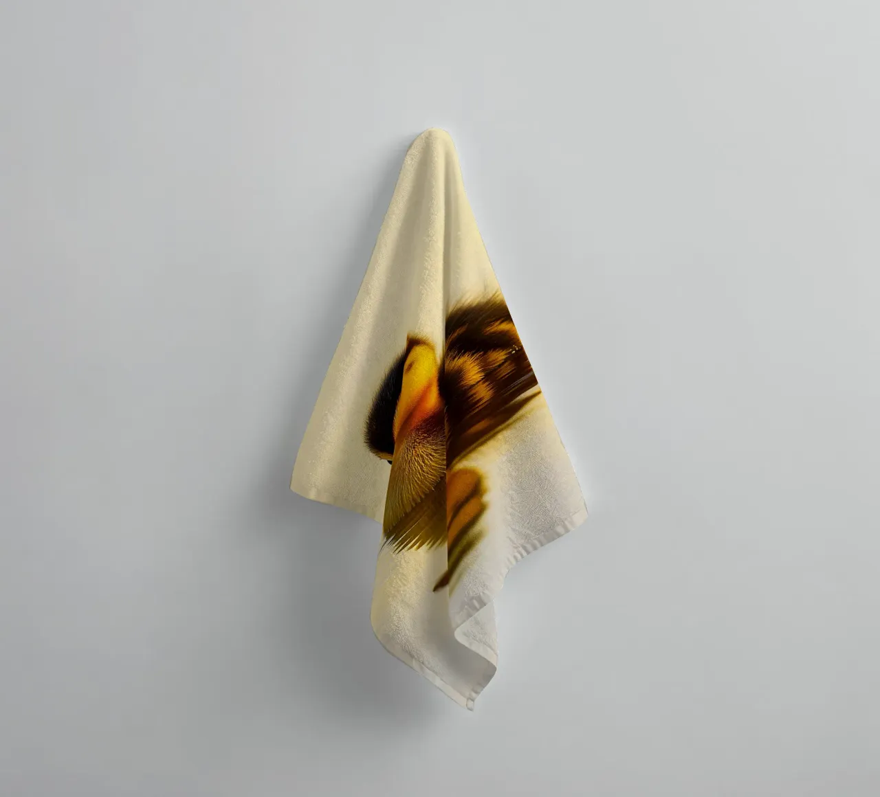 Duck swimming in the lake towel by kukupuu