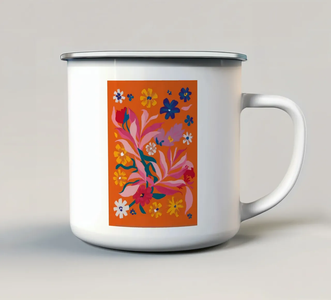 Fiore di corallo in grassetto tazza in smalto da Arcane Shade
